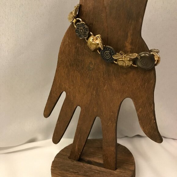 Bronze and Gold Tone Bracelet - Picture 11 of 11